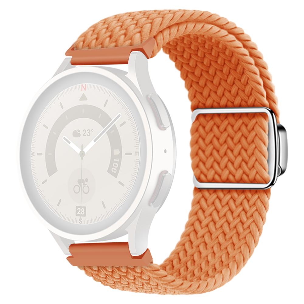 

KALEBOL 22mm Magnetic Watch Strap for Samsung Galaxy Watch3 45mm/Huawei Watch GT 5 46mm/GT 5 Pro 46mm Nylon Band Orange