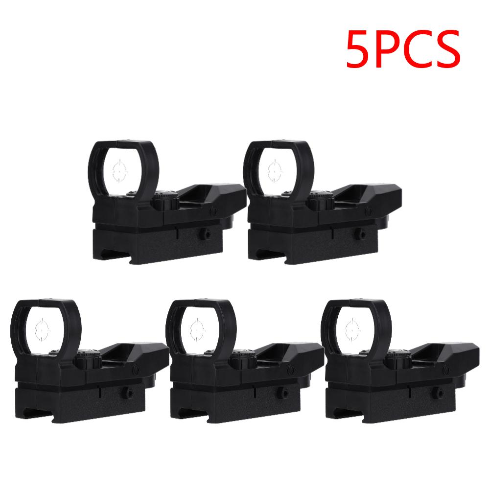 5-20PCS Holographic Rifle Scope Green Dot Sight Scope Reflex Optics Sight Compact Sights for 20mm Rail Mount Toys