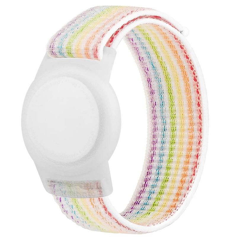 Nylon Strap Waterproof Adjustable Kids Bracelet Replacement Child Wristband Anti-Scratch Case For Apple Airtag Strap Accessories