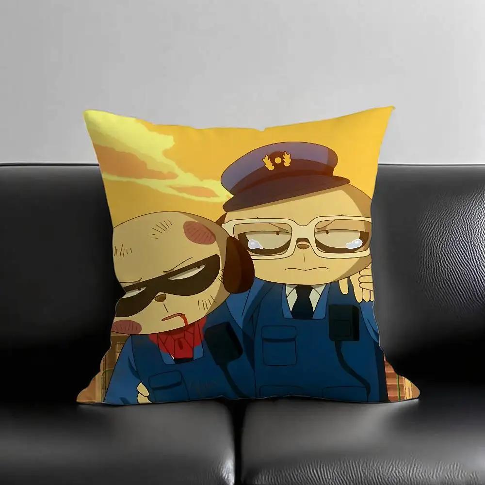 Cartoon O-Odd T-Taxi Pillow Case Throw Pillow Cover Nordic Vintage Style Cushion Covers Home Living Room Sofa Couch Seat Decor