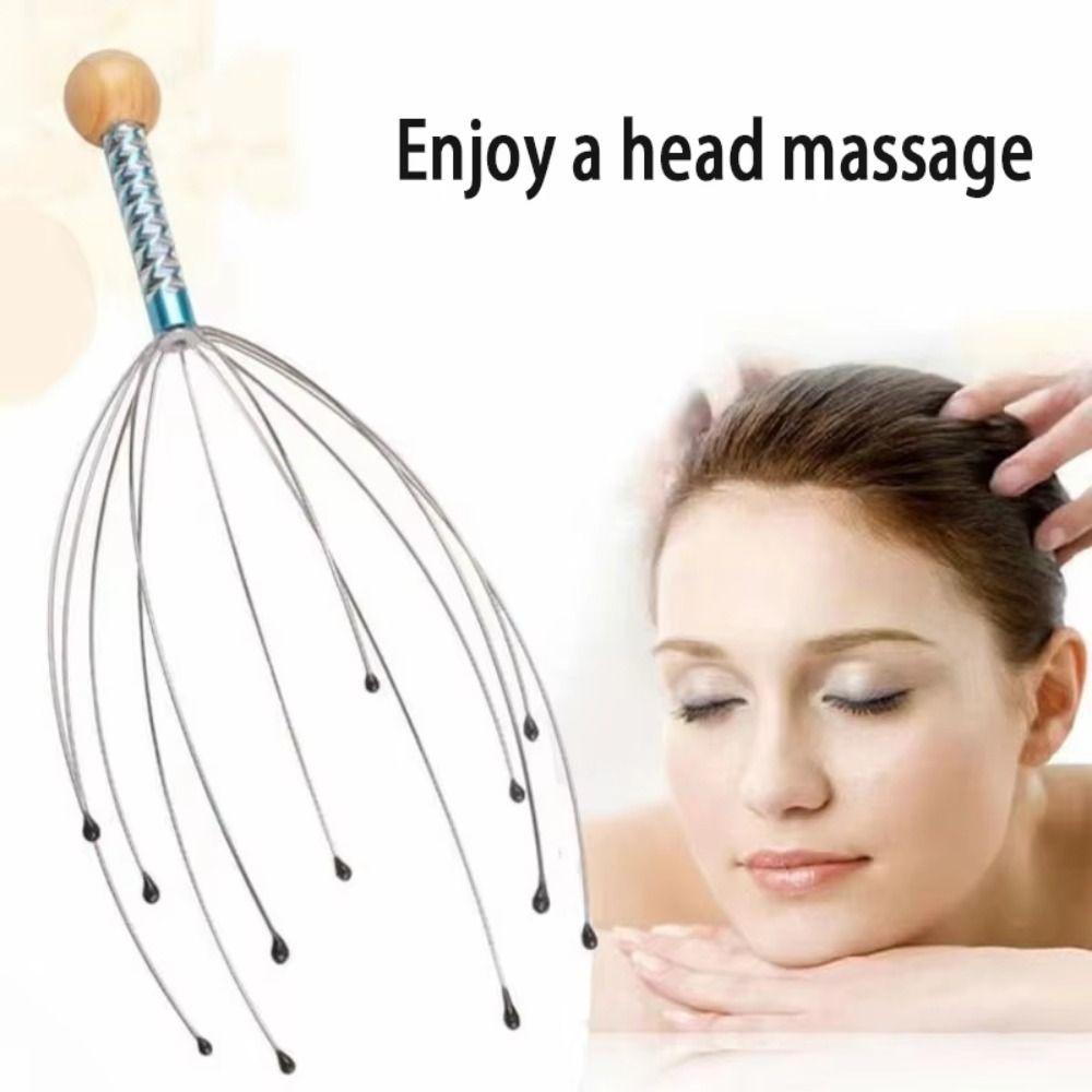 Muscle Tension Relief Scalp Massager Octopus Shaped Octopus Head Massager  Scalp Relaxation