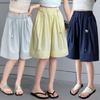2026 Girls' Mid-Length Summer Shorts: Lightweight Five-Point Pants for Junior High & High School Students