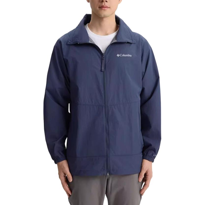 Columbia Breathable And Quick Dry Abrasion Resistant Cooling UV Protection Sun Protection Clothing Men's Blue XE4920-466