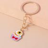 Cute Enamel Halloween Keychain Ghost Key Ring Pendants for Women Girs Handbag Decor DIY Jewelry Accessories