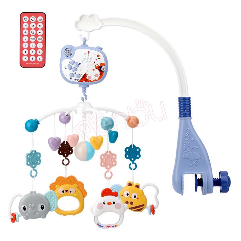 Мобиль для детской кроватки: Музыка, Свет, Проекция и Вращающаяся погремушка для новорожденных (0-6 месяцев)
