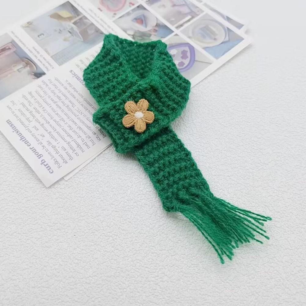 

Кукольный домик Миниатюрный Вязаный Шарф Украшение DIY Куклы Одежда Аксессуары Наряды на День Рождения Подарок зелёный