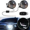 LED Car Dynamic Devil Eyes Lights 12-36V Dynamic Car Headlights Universal Car Devil Eyes Headlight Retrofit Kit Auto Accessories