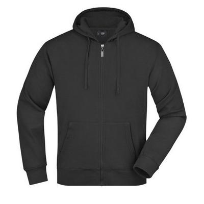 James and Nicholson Herren Kapuzenpullover mit durchgehendem Reißverschluss