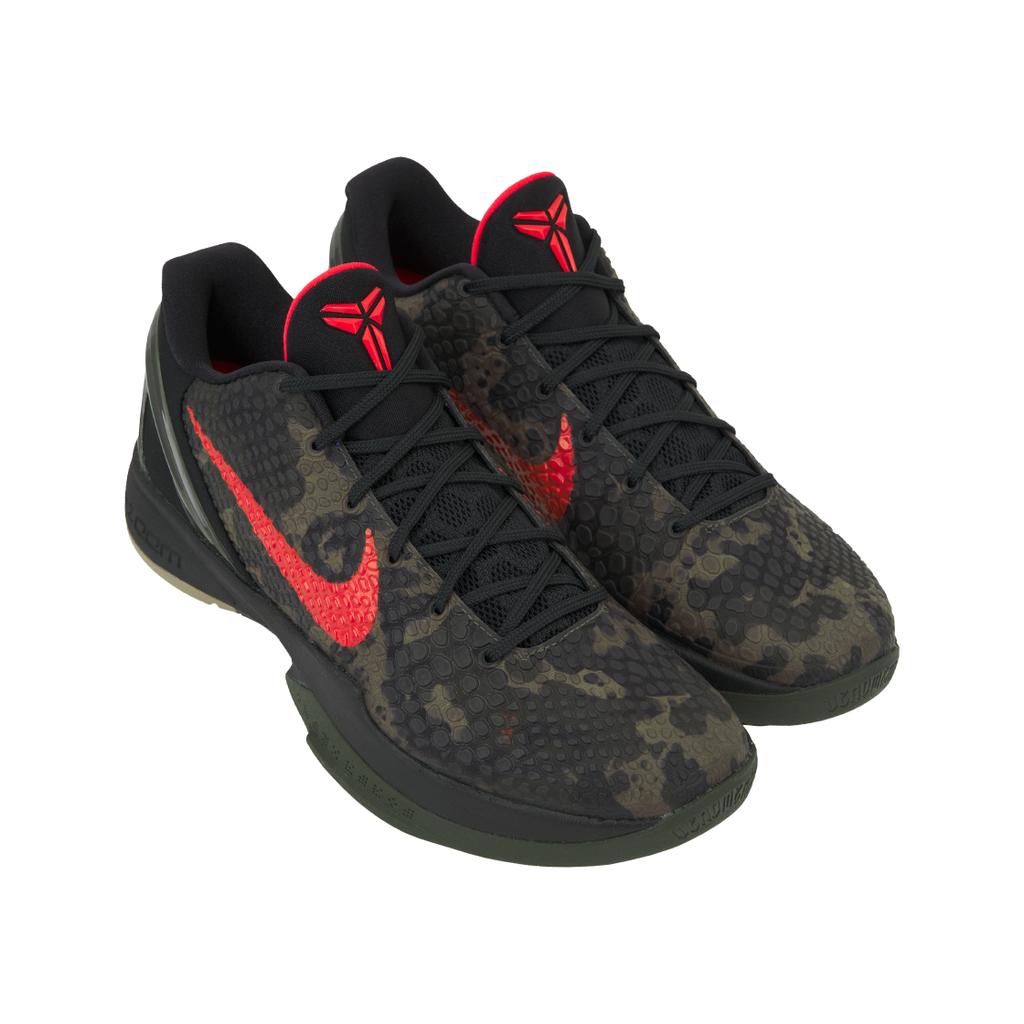 Nike Zoom Kobe 6 Protro İtalyan Camo 2024 Unisex Spor Ayakkabı Yeşil Siyah Crimson-Bog FQ3546-001