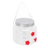 Hummingbird Feeder Clear Hanging Decorative Portable Hummingbirds Water Food Feeding Jar for Patio
