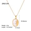 French Vintage Coin Pendant Necklace Ins Style Minimalist Versatile Sweater Chain Women