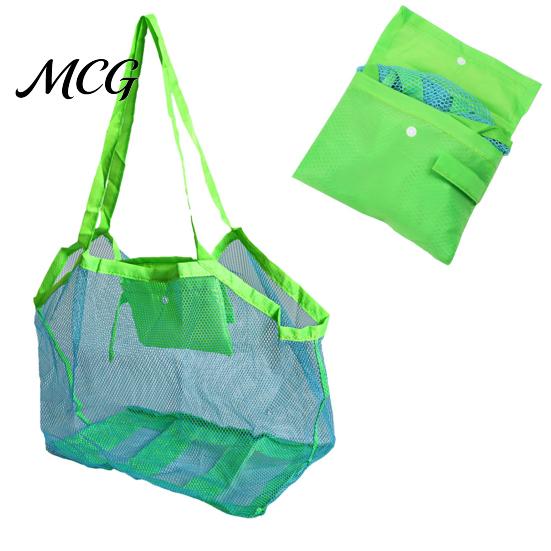 Faltbare Reisetasche Strand-Aufbewahrungstasche, Leichte Netz-Atmungsaktive Essentials Einfach zu tragende Tasche, für Outdoor-Partys Platzsparend