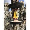 Creative Metal Bird Feeder Anti Rust Durable Hanging Birdfeeder for Wild Birds Backyard Garden Cute Cartoon Bird Fee