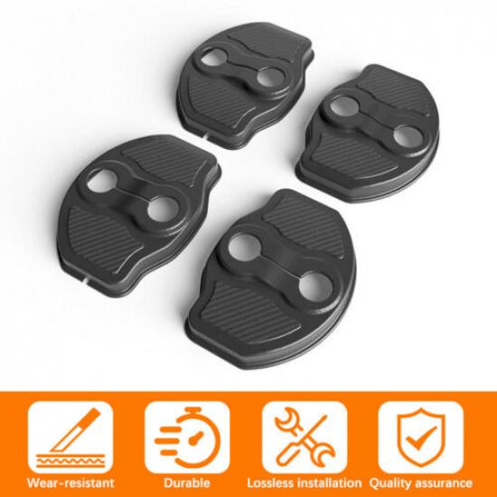 4PCS Door Lock Cover For Tesla Model 3 Y Car Door Guard Lock Tesla Accessories