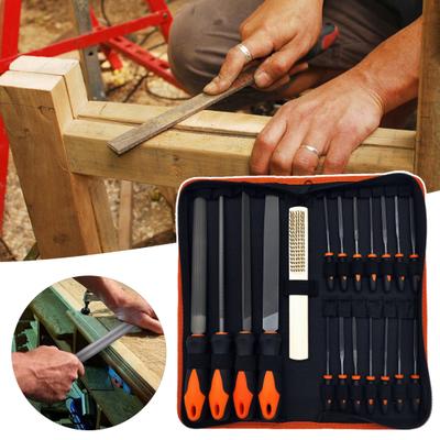 Woodworking Files Carving Tools Kit High Carbon Steel Files Compact Portable Multi-functional Metal Wood File Rasp Set