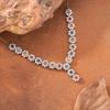 Natural Gemstone Color Sapphire Necklace Women'S S925 Sterling Silver Color Treasure Jewelry Light Luxury High-End Tassel