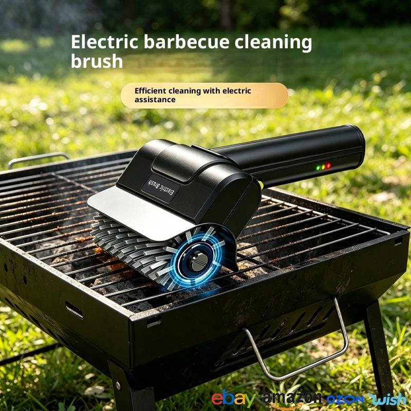 Rechargeable Electric BBQ Grill Brush with Stainless Steel for Efficient Wireless Cleaning