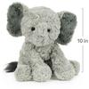 GUND Cozys Collection Elephant Stuffed Animal Plush, Gray, 10"
