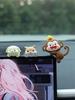 Adorable Mini Monkey Car Ornament - TPU, Fits Rearview Mirror & Dashboard Decor