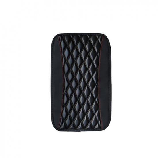 PU Leather Car Armrest Cover Pad Center Console Box Cushion Mat Trim Accessories