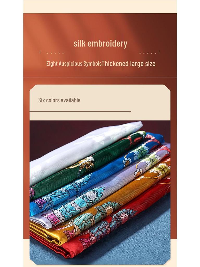 Embroidered Tibetan Silk Hada Jewelry Gift, 2.5m X 45cm