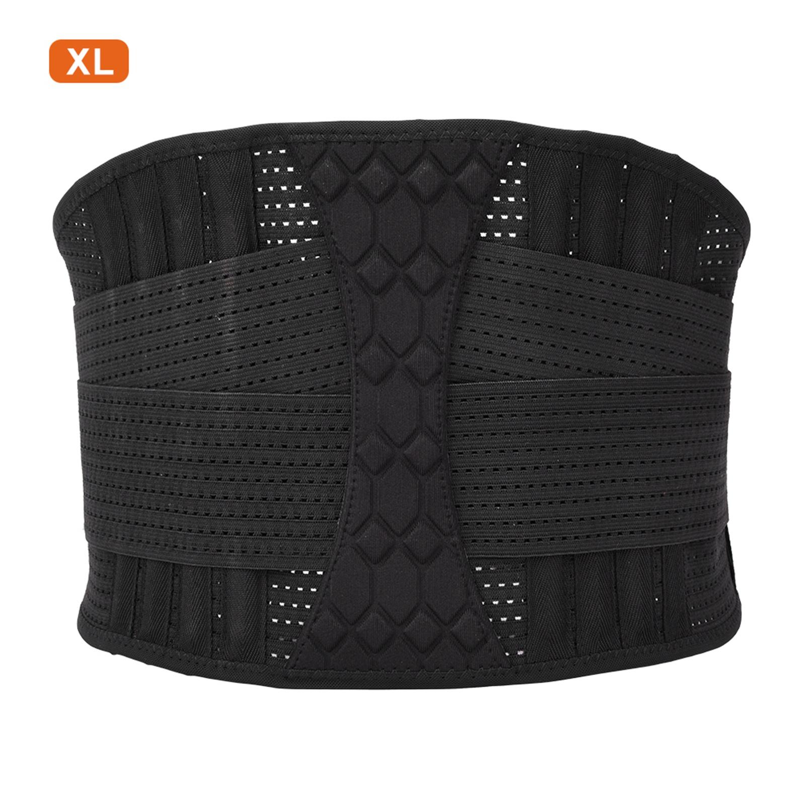 

Breathable Nylon Lumbar Lower Back Waist Protection Belt Brace for Sports XL чорний