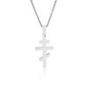 New Fashion Cross Pendant Necklace Gold Plated Stainless Steel Religious Jewelry Women Men Gifts