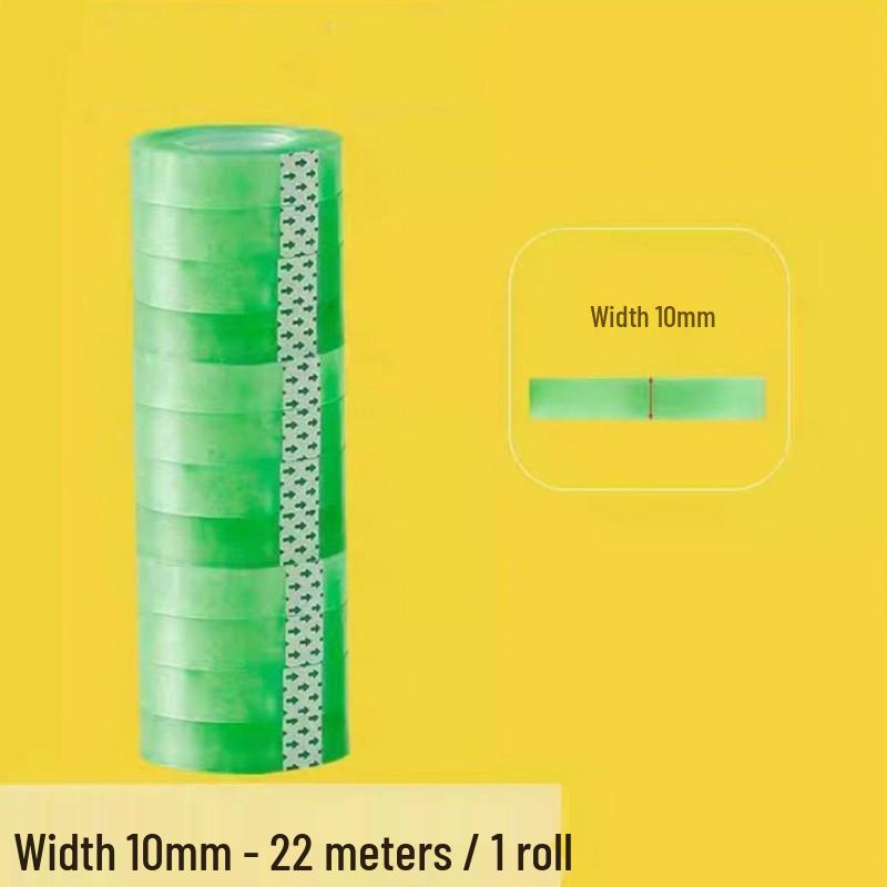 Dual-Use Tape Dispenser: Heavy Duty, Large & Small Core, Transparent Stationery Tape Machine
