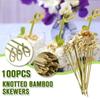 Canape Skewers, Bamboo Skewers Set, 100 Pcs., Length 12 Cm