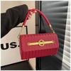 High Sense Niche Trend Casual Special-shaped Niche Handbag 2025 New Women's Bag Fashion Woven Messenger Bag