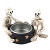62KD Witch Skull Holder Resin Stand for Halloween Horror Themed Decoration
