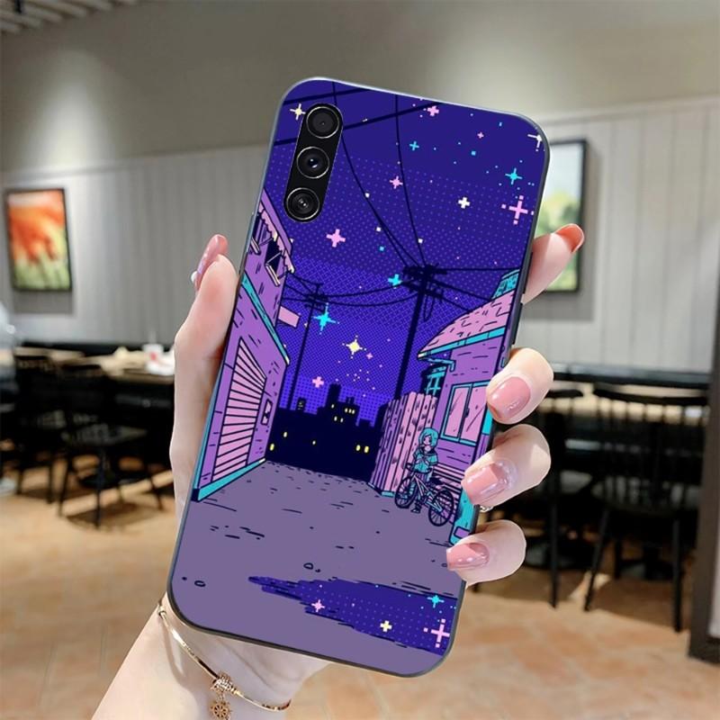 

Арт Пиксельная Эстетика Чехол для Телефона Для Realme GT 2 9i 8i 7i Pro X50 X2 C35 C21 C20 C11 C3 Мягкий Черный Чехол для Телефона Realme C3