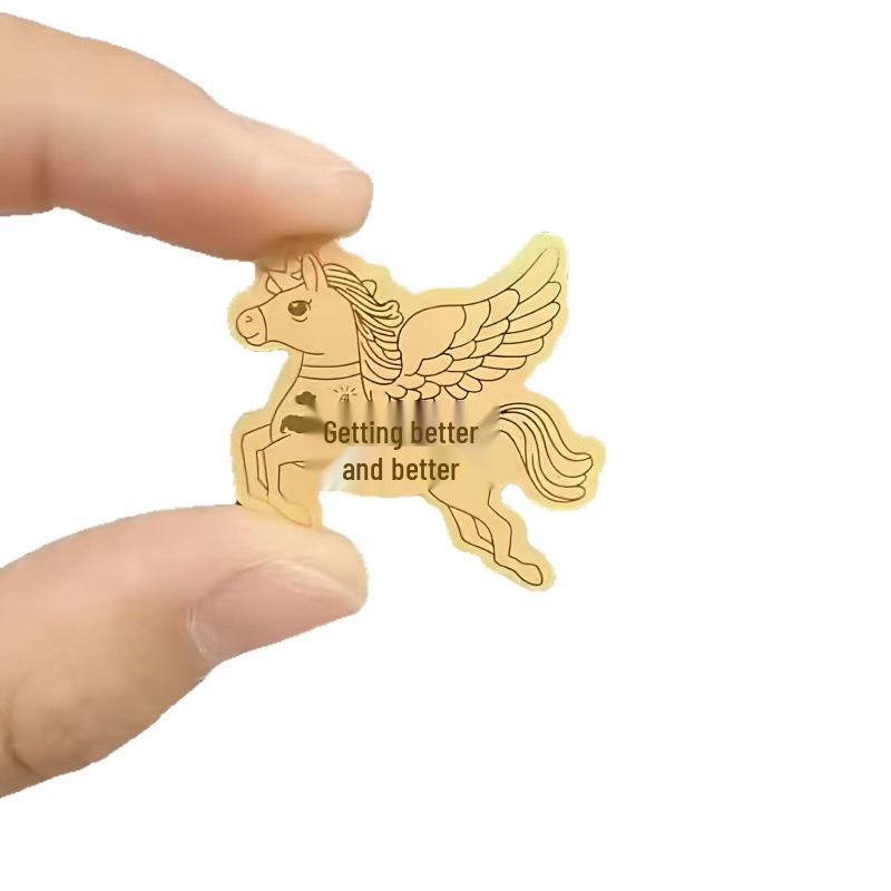 Rich Horse Gold Foil Money-Attracting Phone Sticker - Boost Wealth and Prosperity