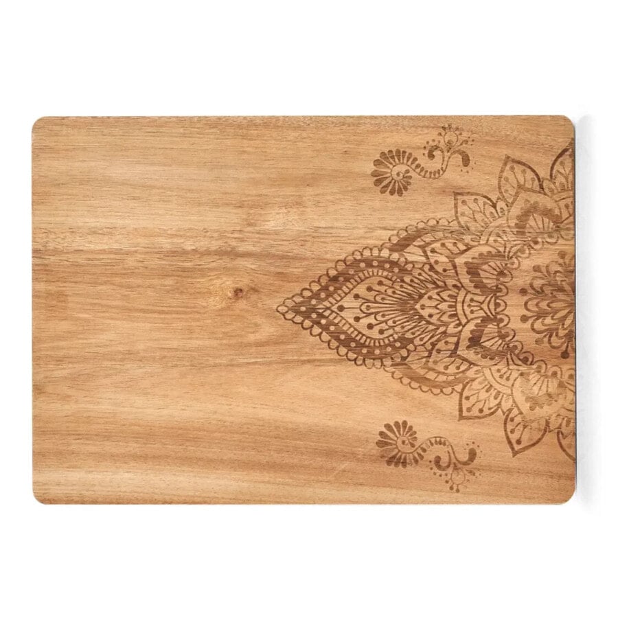 

Разделочная доска Zeller из акации с геометрическим узором Хна