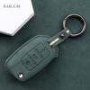 Leather Car Key Case Cover Shell For Volkswagen Vw Polo Golf Passat Tiguan Beetle Caddy T5 Up Eos Skoda Octavia Seat Leon Altea