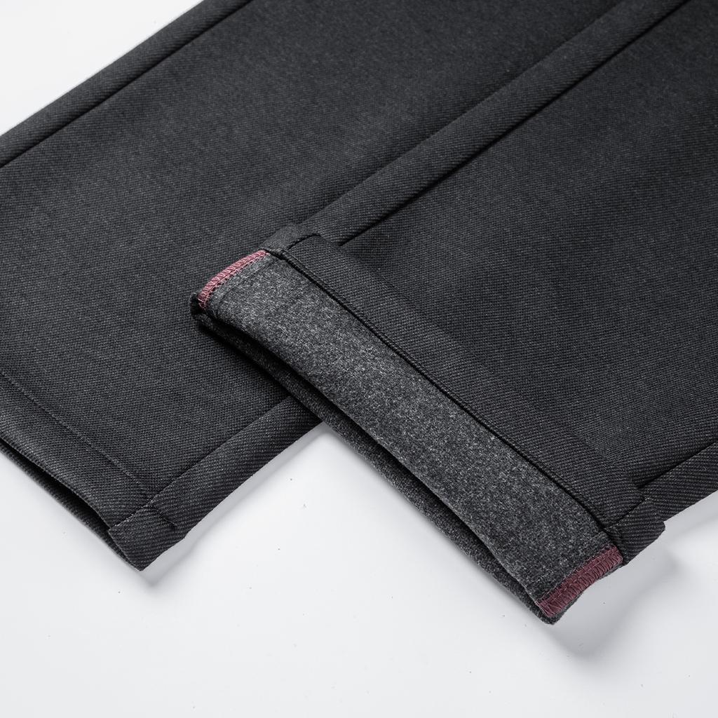 Far infrared heating up: New autumn and winter business casual straight leg solid color men's casual pants for men