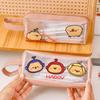 Capybara Transparent Pencil Case Large Capacity Cute Pen Bag Kawaii Cosmetic Bag School Study Stationery Office Supplies
