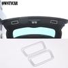 ABS Silver For Maserati Levante 2016-2025 Interior Accessories Car Interior Stickers Gear Shift Panel Cover Trim Stickers