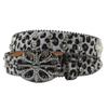 American Retro Leopard Print Rhinestone Hot Girl Style Design Belt Niche Millennial Style Jeans Accessories Belt