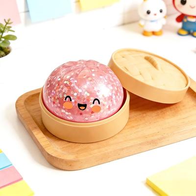 Cute, Shiny Steamed Buns with Slow Rebound, Stress-relieving Toy