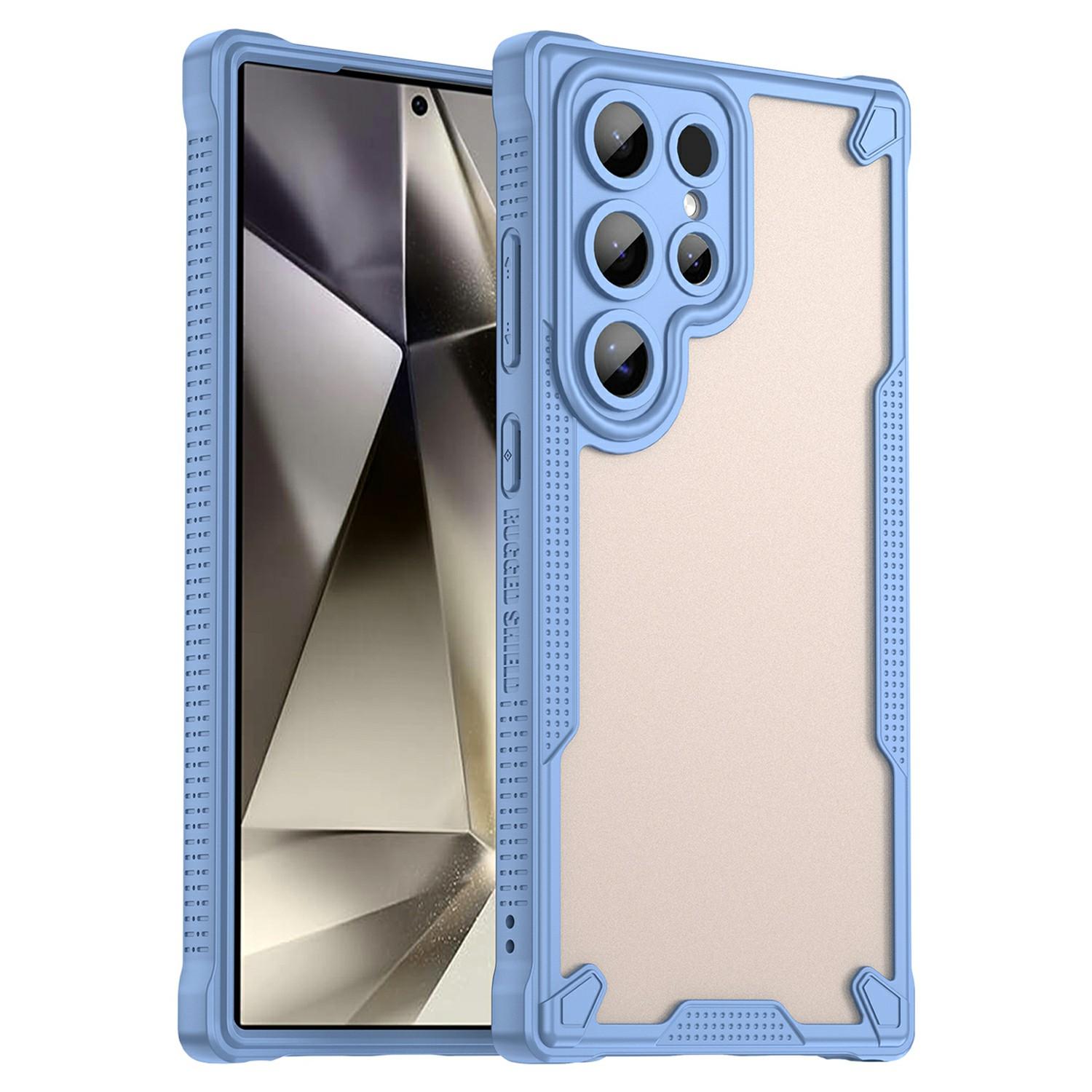 

For Samsung Galaxy S24 Ultra Case PC+TPU Frosted Phone Back Cover C