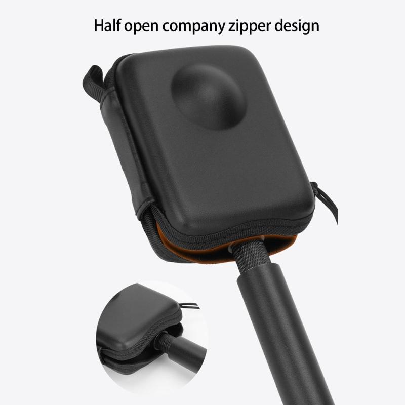 Compact Protective Case With Carabiner For 360 Camera Gear Storage And Outdoor Shoot Gear Carrying Pouch Bag