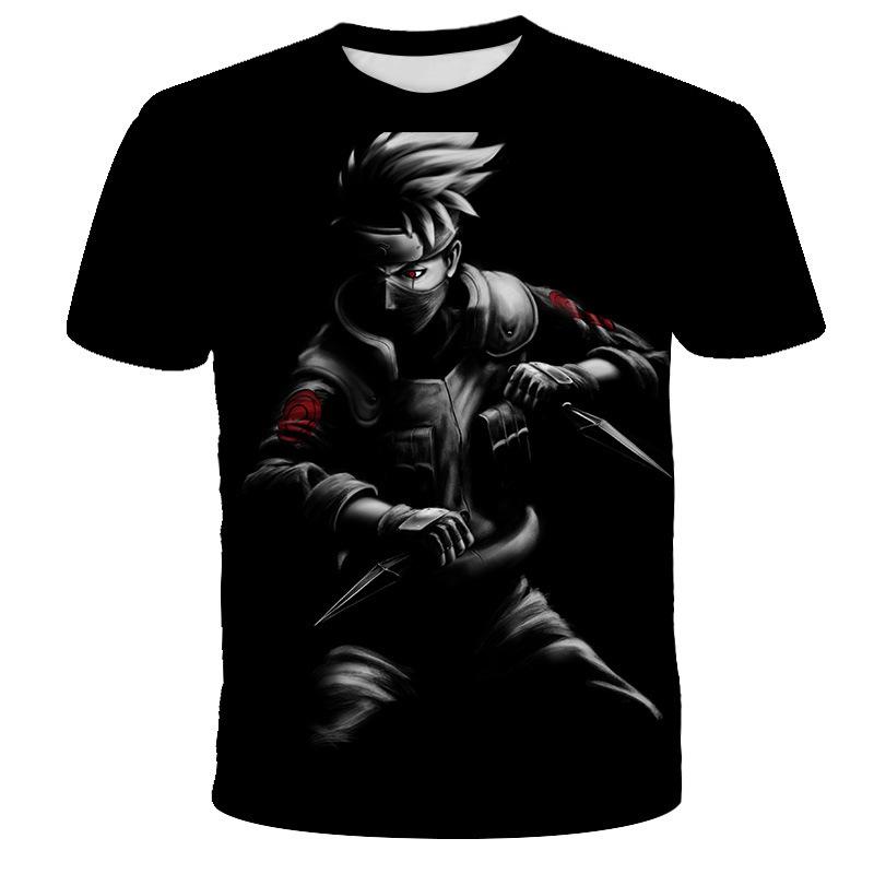 Anime Naruto Summer Men's T-shirt 3D Digital New Casual T-shirt