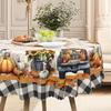 Pastoral Round Tablecloths And Rectangular Tablecloths, Pumpkin Sunflower Patterns Create A Warm Autumn Table Tablecloth