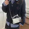 Luxury Gold Women Party Evening Bag for Women Metal Handle Clutch Handbag Purse Chain Shoulder Crossbody Mini Box Bags