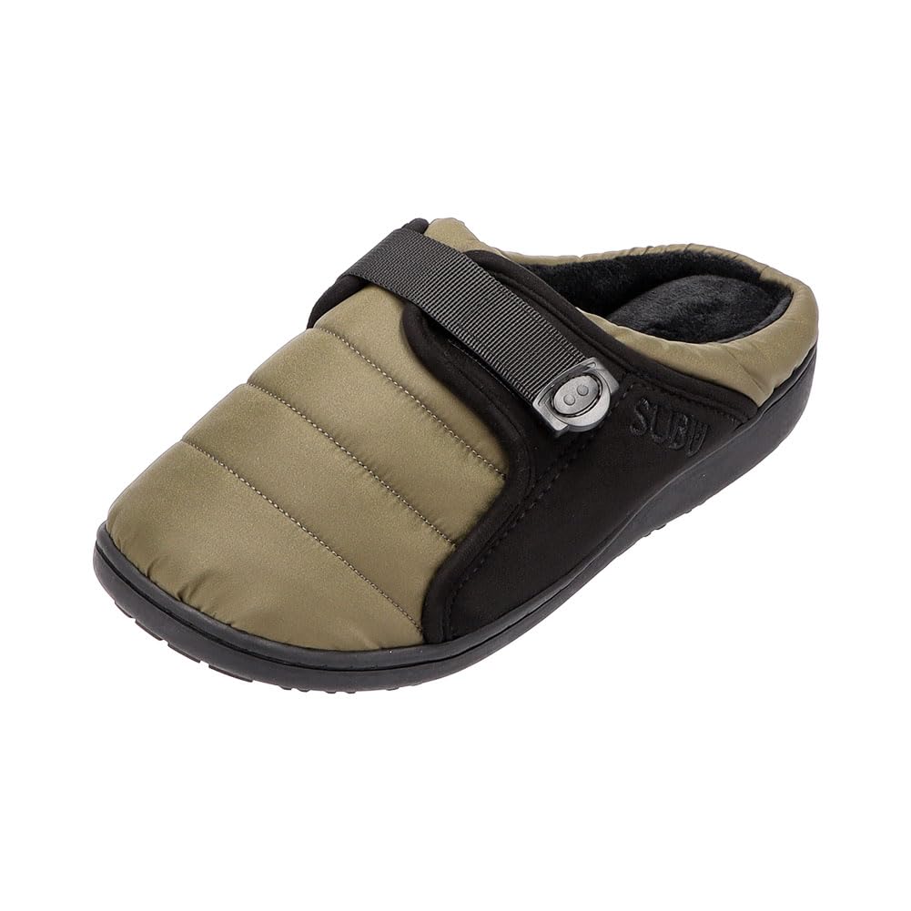 SUBU BELT Winter Slippers for Men and Adjustable Room Down Outdoor BT KH 0 KHAKI Sandals, Women, Size, Warm, Shoes, Jacket, Shoes, Unisex, Khaki,