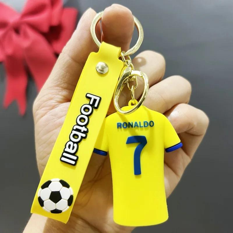 Cute Anime Keychain for Bags Charm Llaveros Football 2024 Doll Keyring Accessories Key Chain Soccer Car Keychains Women Friends