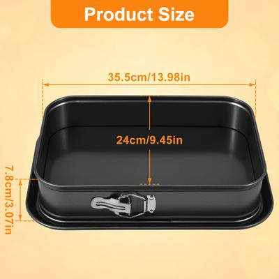 1Pc Carbon Steel Baking Tray Non-Stick Cheesecake Baking Pan Square/Rectangle Cake Mold Bread Cake Bakeware for Kitchen Utensils