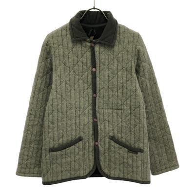 LAVENHAM Britische Wolle Fischgrätmuster Steppjacke 36 Gurege Damen Gebraucht