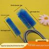 Dual-Head Nylon/Stainless Steel Aquarium Pipe Cleaning Brush